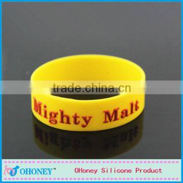 Wedding gifts silicone bangles, name can be printed