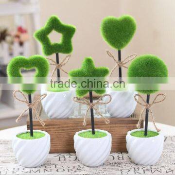 Lovely shaped plastic bonsai for decoration