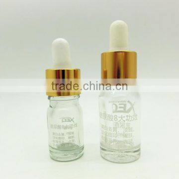 5ml 10ml mini clear glass essential oil liquid empty bottle with rubber stopper