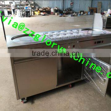 New Style GL-800N Flat Pan Ice Cream Machine/thailand Fry Ice Cream Machine photo-3
