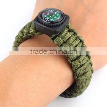 Outdoor Survival 7-cores Braided Paracord With Lighter Whistle and Compass photo-3