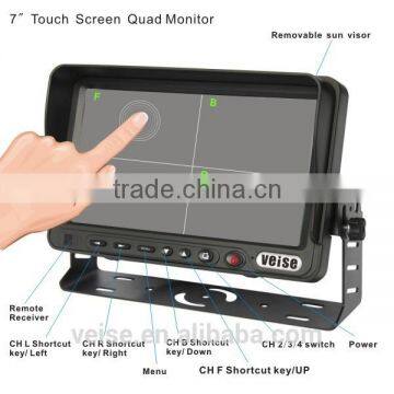 7inch Quad Monitor for truck