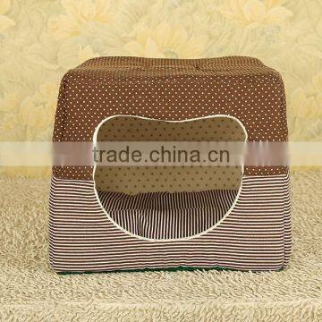 Christmas Sales Double-use 2 In1 Luxury Cozy Pet Dog Cave Soft Fabric Dog House photo-5