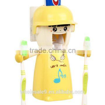 Kids Automatic Toothpaste Dispenser Toothbrush Holder Tumbler Set photo-2