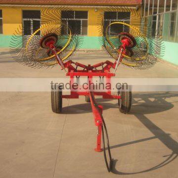 high quality low price hydraulic traction hay rake with 4 discs CE approved made in China