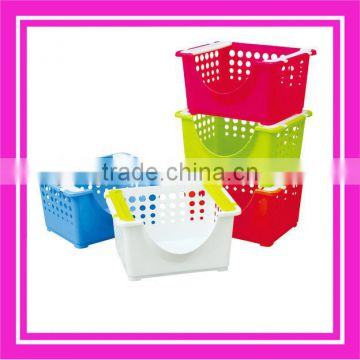 stackable basket & plasitc basket & stackable utility baket