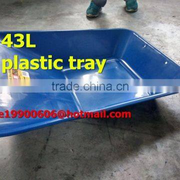 Two Wheels Plastic Tray Wheelbarrow 43L for Japan Market photo-2