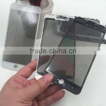 Glass Lens +Frame +oca Film+Polarizer Film for iphone 7 for 7plus glass with oca film wth bezel for refurbish lcd assemlby