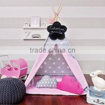 Promotional Wholesale Custom Cotton Canvas Wooden Kids Childrens Play Teepee Tipi Indian Tent photo-2