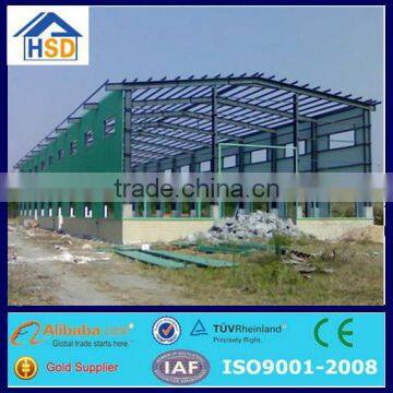 large-span prefab industrial shed factory steel structure drawing