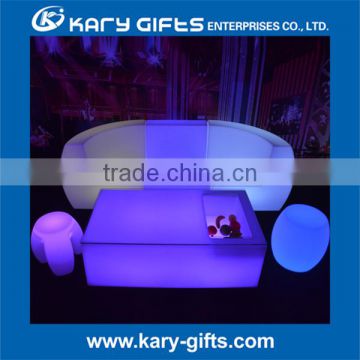 DMX control Nightclub Bar Sofa led illuminated bar