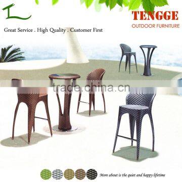 Patio Fancy Cheap Rattan Bar Table Sets