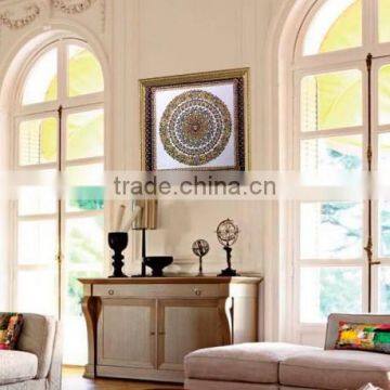Baroque Vintage Collection Royal Wall Decoration/Italian Classic Style Fabric Home Decor With Oil Painting Frame, Photo Frame
