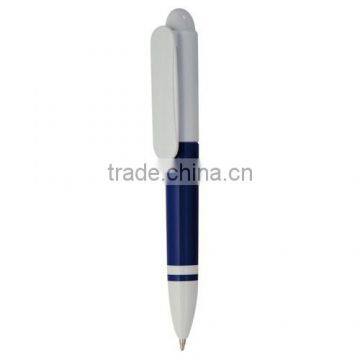 Universal White Plastic Ball Pen With Logo Printed photo-2