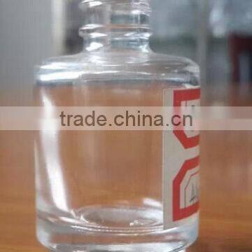Empty round nail polish glass bottle 15ml