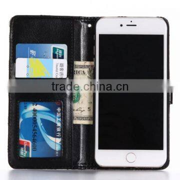 Embroidery Embossing Flower Flip Leather Phone Case With Magnet Clasp for IPhone 7 Plus photo-5