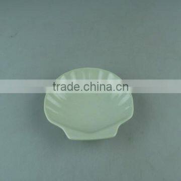 Wholesale Stock Ivory Porcelain Soap Dish Set Shell Shape photo-3