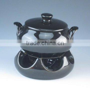 Red,yellow,balck Color Ceramic Type Casserole Set photo-3
