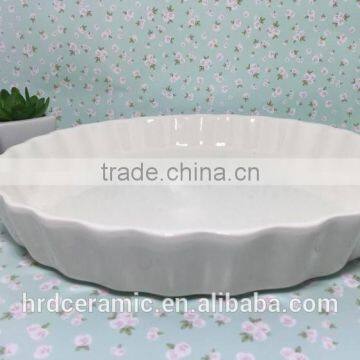 Stocked High Quality Round Beautiful Porcelain Plate Ceramic Soup Dish photo-2