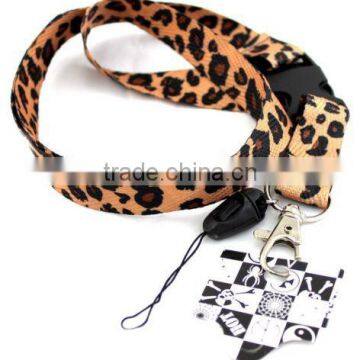 Yellow Leopard Lanyards, ID card holder, Neck Strap Lanyard, Phone Neck Strap