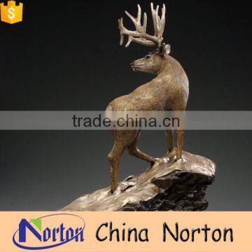 Landscape decoration latest popular life size deer sculpture NTBA-DE028Y