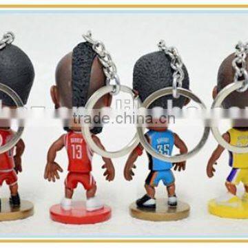 Guo Hao Custom NBA Figures Pvc Plastic Keychain for Decoration photo-3