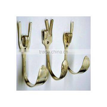 gold plated brass antique modern design hooks hangers