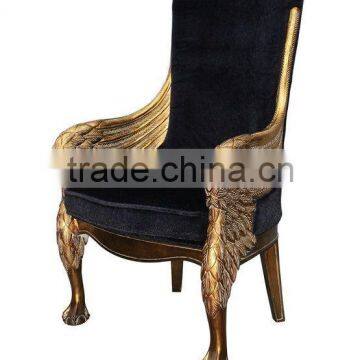 MD-2204-01 Antique Reproduction Single Chair With White Velvet photo-2