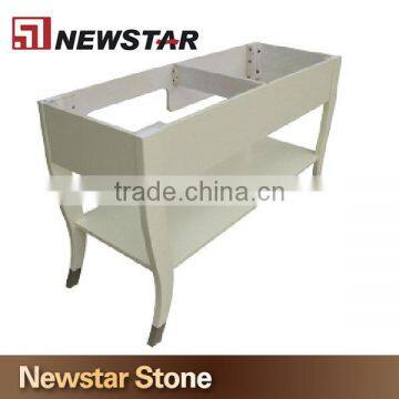 White Vanity Base Solid Wood Vanity Bathroom photo-2