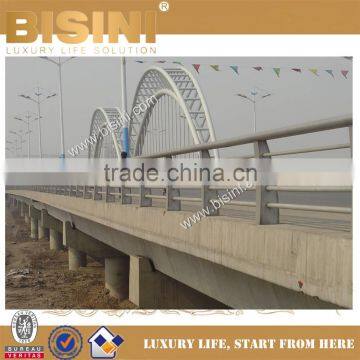 Shanxi Pingyang Steel Structure Car Bridge, Steel Concrete Vehicle Bridge, Double Half Moon Shape Bridge(BF08-Y10026)