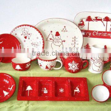 Christmas dinnerware