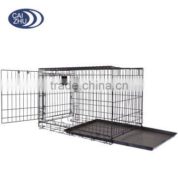 Black Cheap Poultry Farming Equipment Metal Large Steel Iron Dog Cage photo-4