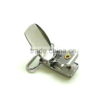 Nickel Plate 1 Inch Fashion High Quality Metal Suspender Clip With Plastic Teeth Inside for Garment photo-6