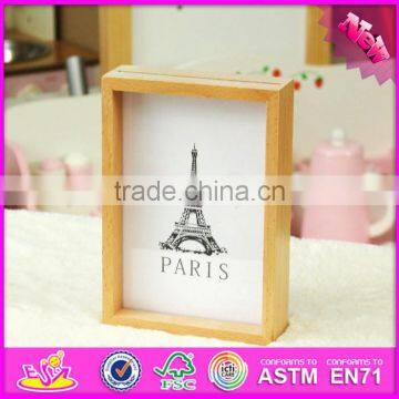 2016 Hot Sale Baby Wooden Funny Photo Frame, Most Popular Kids Wooden Funny Photo Frame W09A040 photo-2