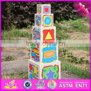 2016 New Design Toddlers Educational Wooden Stacking Toys W13D127 photo-3