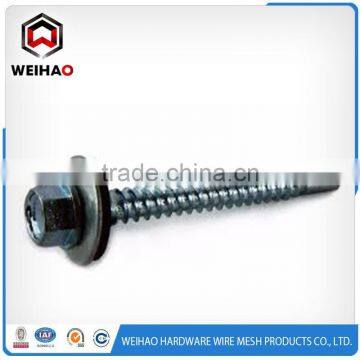 hex Washer head self drilling screws with EPDM washer