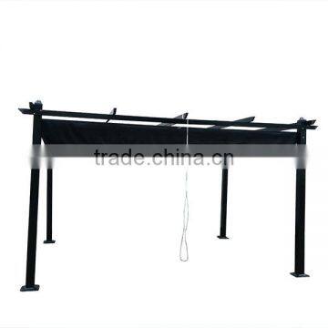 10x13 Feet Black Outdoor Metal Canopy Grape Trellis Pergola