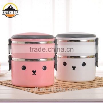 304 stainless steel insulated double lunch box