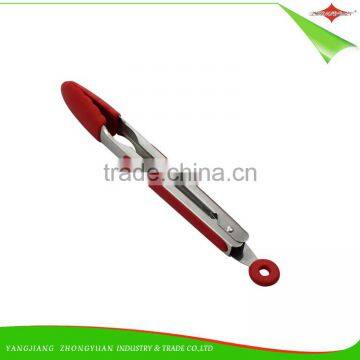 ZY-H2027 High Quality Dishwasher Safe 9-inch Silicone Food Tong With Soft Grip Handle photo-3