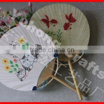 2014 the Best Fashion and Beautiful Paper Round Fan photo-2