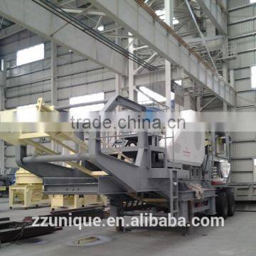 2014-2015 Hot Sold in Philippines Mobile Trailer Type Crushing Plant