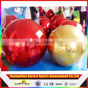 Factory direct Inflatable floating mirror silver Ball for sale