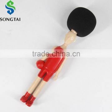 sponge cleaning brush with basketball boy handle