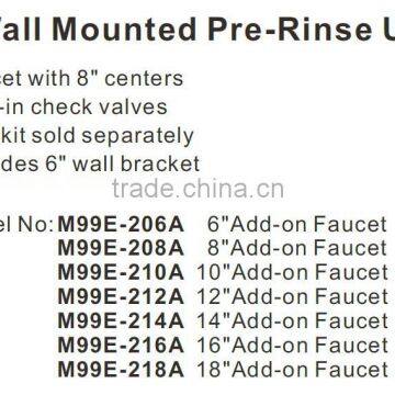 2016 Chrome Commercial Style Pot Filler Kitchen Faucet With Rre Rinse Spray photo-4