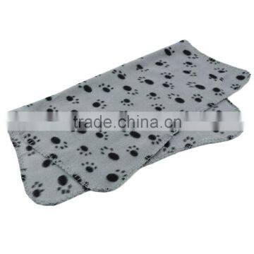 Warm Pet Puppy Dog Cat Small Medium Large Paw Print Pet Cat Dog Fleece Soft Blanket Bed Mat Cover photo-6