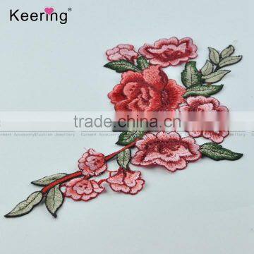 Hot Sale Embroidery Patches Applique Motif Trimming Lace Fabric for Jean photo-3