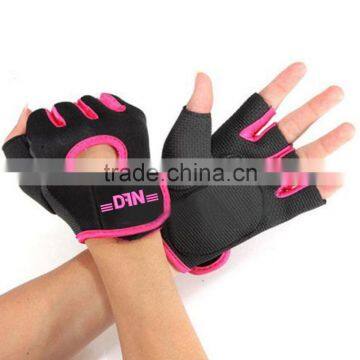 Embroidery Weight Lifting Gloves Gym / Silicon Printing Weight Lifting Gloves