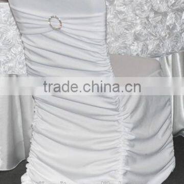 Spandex Pleated White Chair Cover for Wedding,party,hotel Use for Wholesale Price photo-2