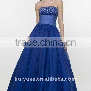 full beads royal blue bridesmaid dresses