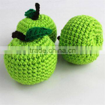 Wholesale Christmas Decorations Baby Photography Props Wool Knitting Toys Artificial Fruit Vegetable Toy photo-2